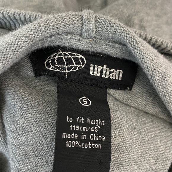 Urban Gray Zip Up Sweater Hoodie Size SMALL - Picture 5 of 7